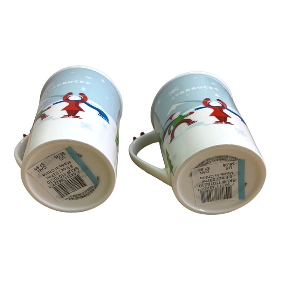 NWT Starbucks 2021 Snow Day Dog on Sled Ice Skaters Biplane Collectible Mug Cups - Picture 12 of 12